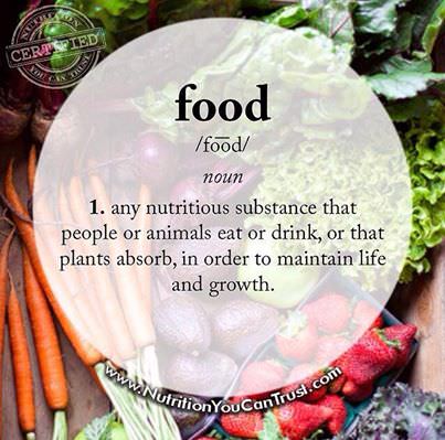 Definition of food graphic.